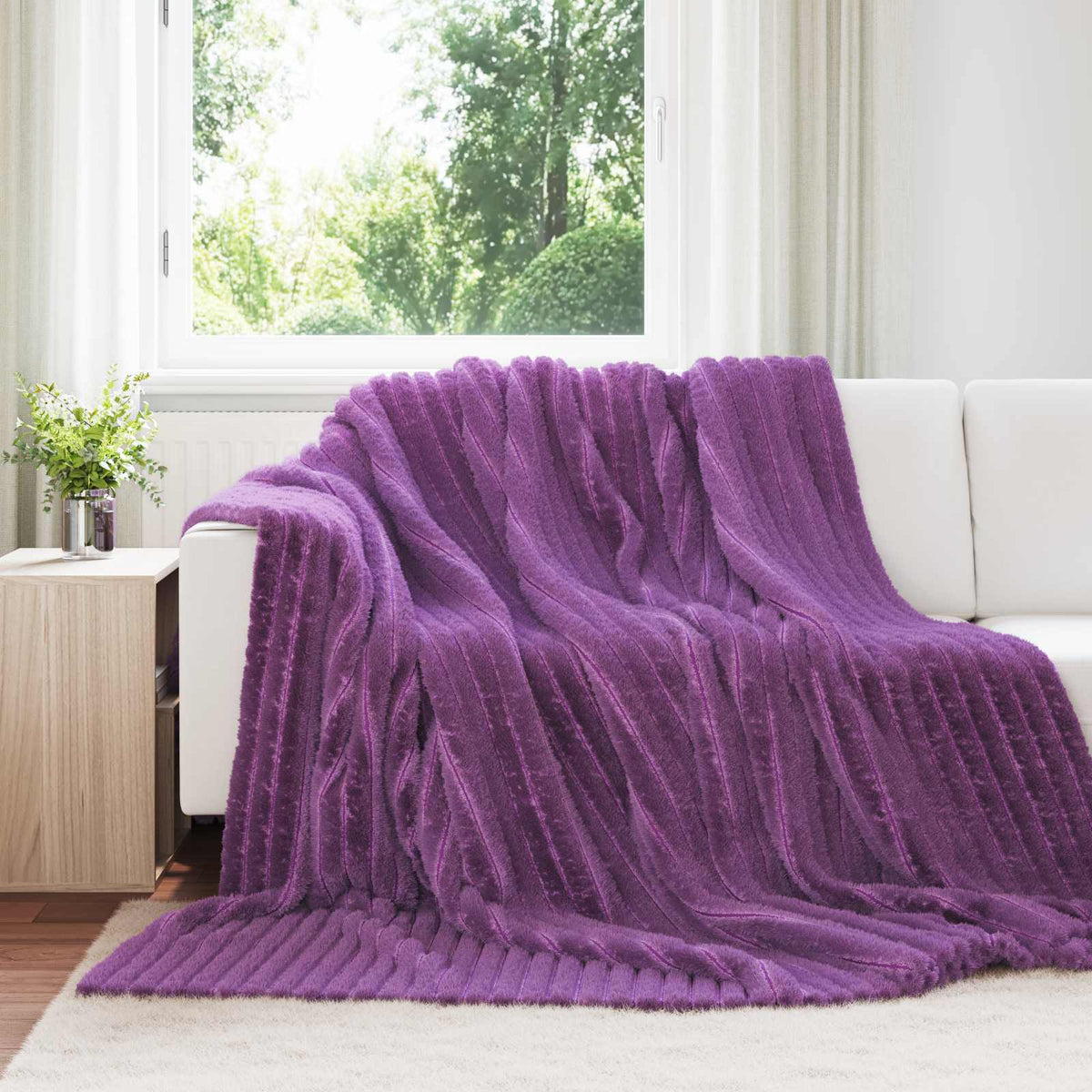 Filtar 6 st Lila 240 x 220 cm 8.76 kg Fleece