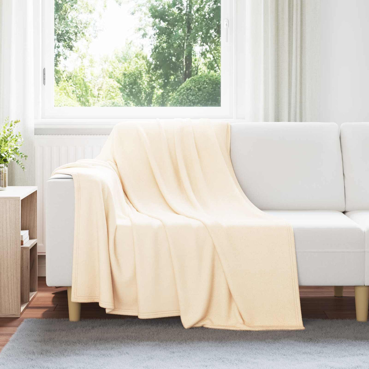 Filt Gräddvit 200 x 150 cm 0.42 kg Fleece