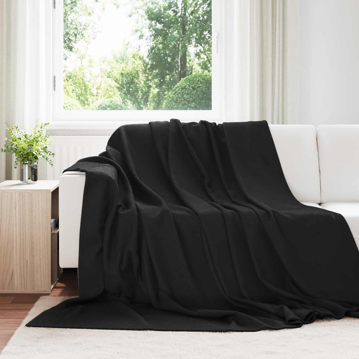 Filtar 6 st Svart 270 x 240 cm 5.08 kg Fleece