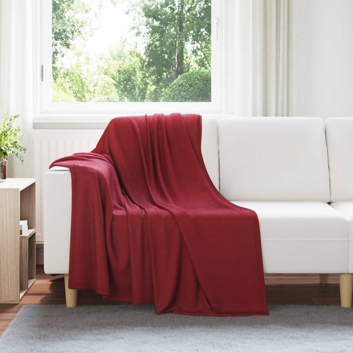 Filtar 24 st Bordeaux Röd 170 x 130 cm 7.81 kg Fleece