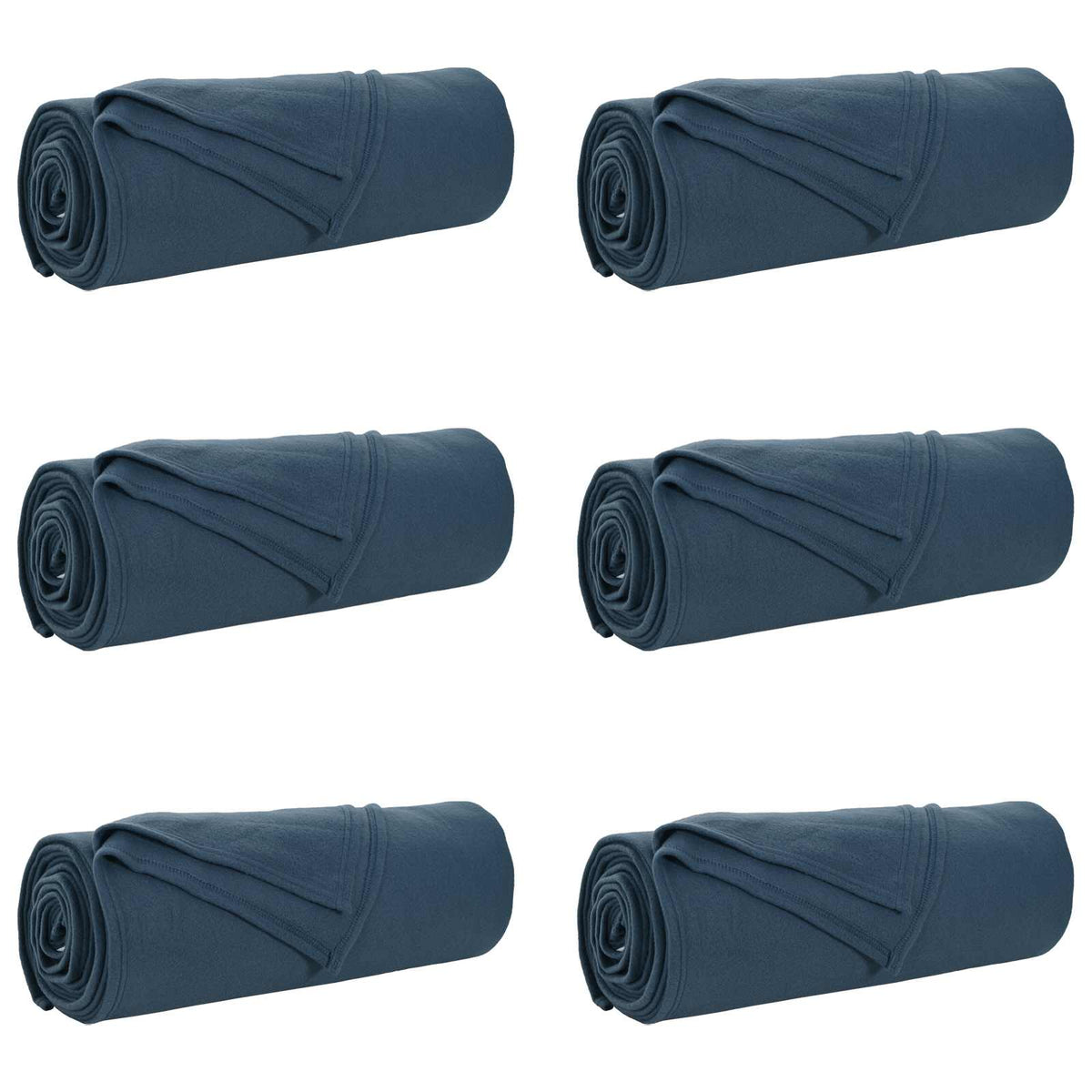 Filtar 6 st Mörkblå 350 x 270 cm 8.09 kg Fleece