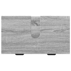 Badrumsmöbelset med låda 3 pcs Grå sonoma Konstruerat trä