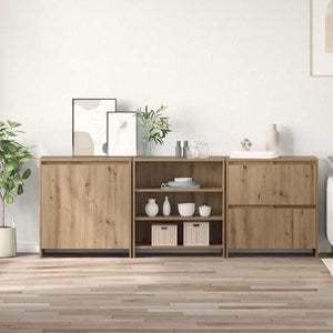 Sideboard 3 pcs Artisan Ek 70 x 41 x 75 cm Konstruerat trä