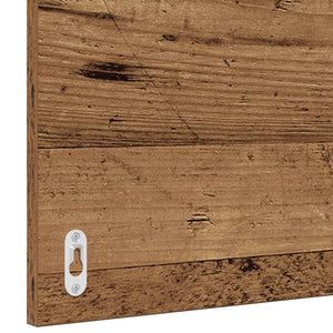 Badrumsmöbelset med låda 3 pcs Gammalt trä Konstruerat trä