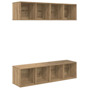 TV-bänkset 2 pcs Artisan Ek 37 x 37 x 142,5 cm Konstruerat trä
