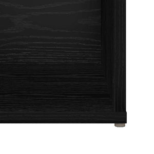 TV-bänkset 3 pcs Svart Ek 37 x 35 x 107,5 cm Konstruerat trä