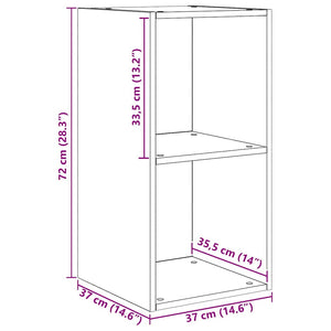 TV-bänkset 4 pcs Artisan Ek 37 x 37 x 72 cm Konstruerat trä