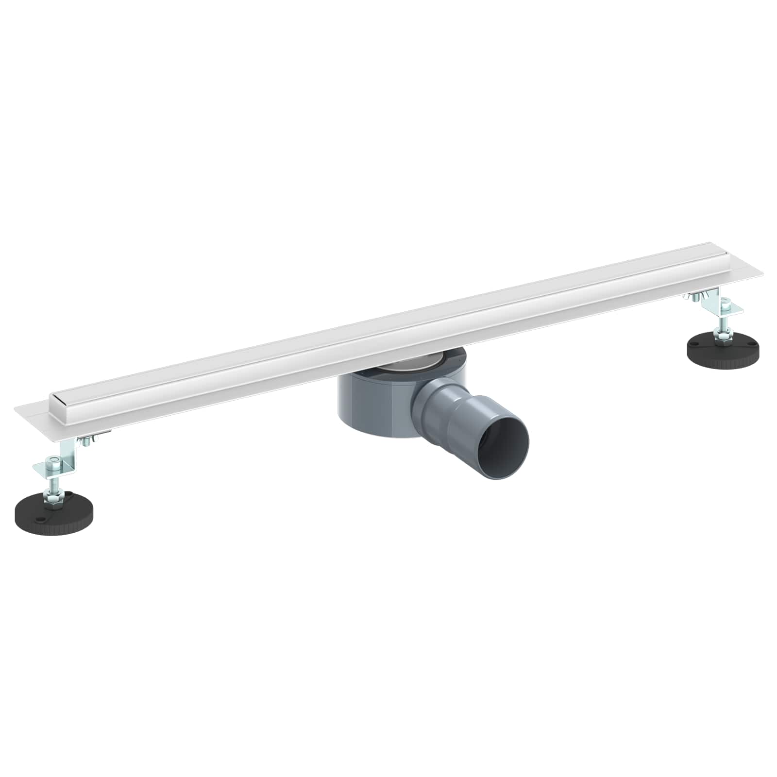 360° Duschavlopp med smal modell Silver 60 cm
