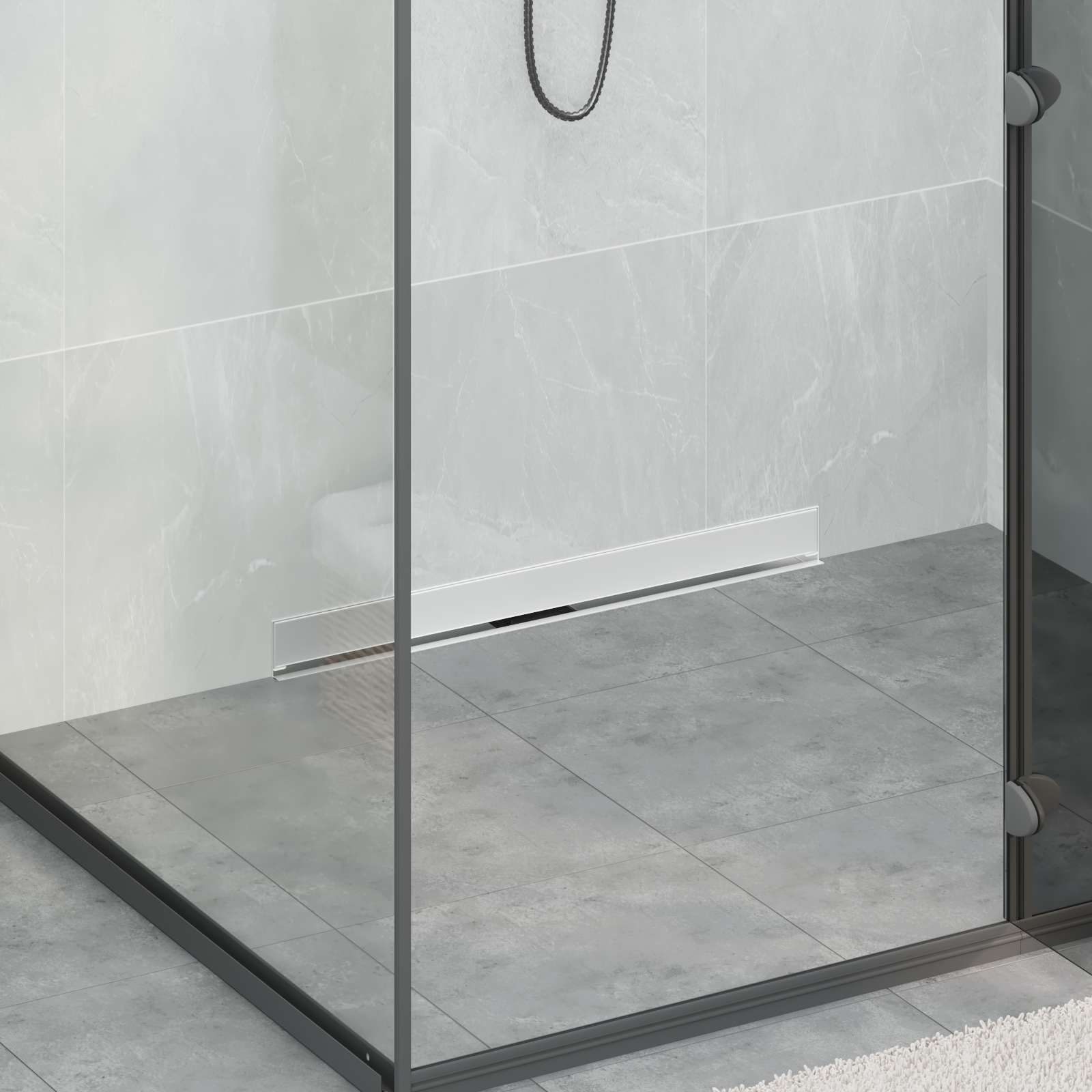Väggmonterat duschavlopp Silver 70 cm Rostfritt Stål 304