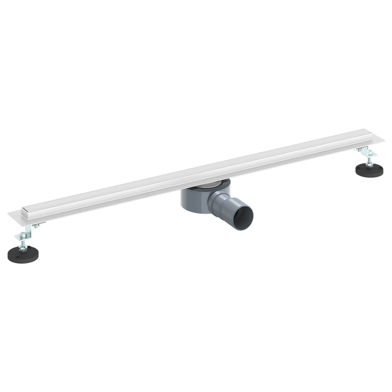 360° Duschavlopp med smal modell Silver 80 cm