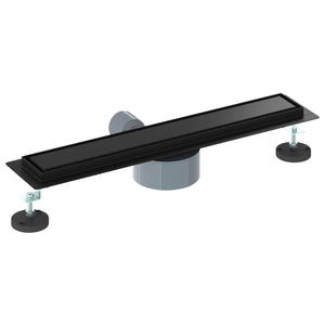 Duschavlopp 2-i-1 med 360° Siphon Svart 60 cm