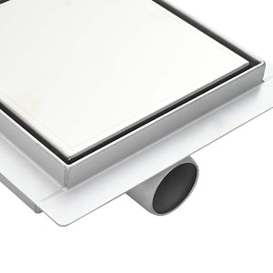 2 i 1 duschavlopp Silver 15 x 15 cm Rostfritt Stål 304