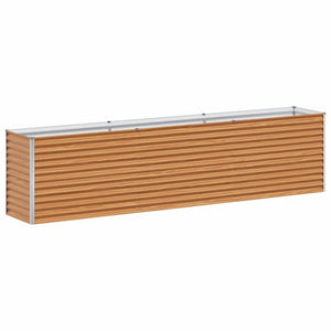 Upphöjd odlingslåda Ljusbrun 290 x 50 x 68 cm Galvaniserat Stål