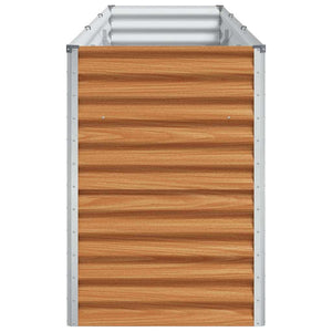 Upphöjd odlingslåda Ljusbrun 290 x 50 x 68 cm Galvaniserat Stål