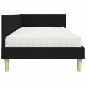 Hörn Sängram med Madrass Övrigt med huvudgavel 2 pcs Grön tyg