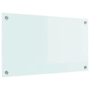 Köksplånbak Vit 70 x 40 cm härdat glas