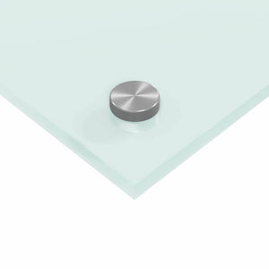 Köksplånbak Vit 90 x 40 cm härdat glas