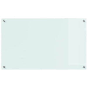 Köksplånbak Vit 100 x 60 cm härdat glas