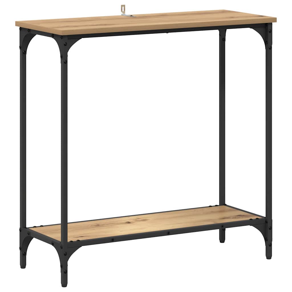 Konsolbord artisan ek 75 x 30.5 x 75 cm Konstruerat trä