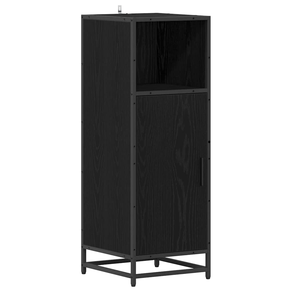 Badrumsmöbelset Svart Ek 35 x 37,5 x 100 cm Konstruerat trä