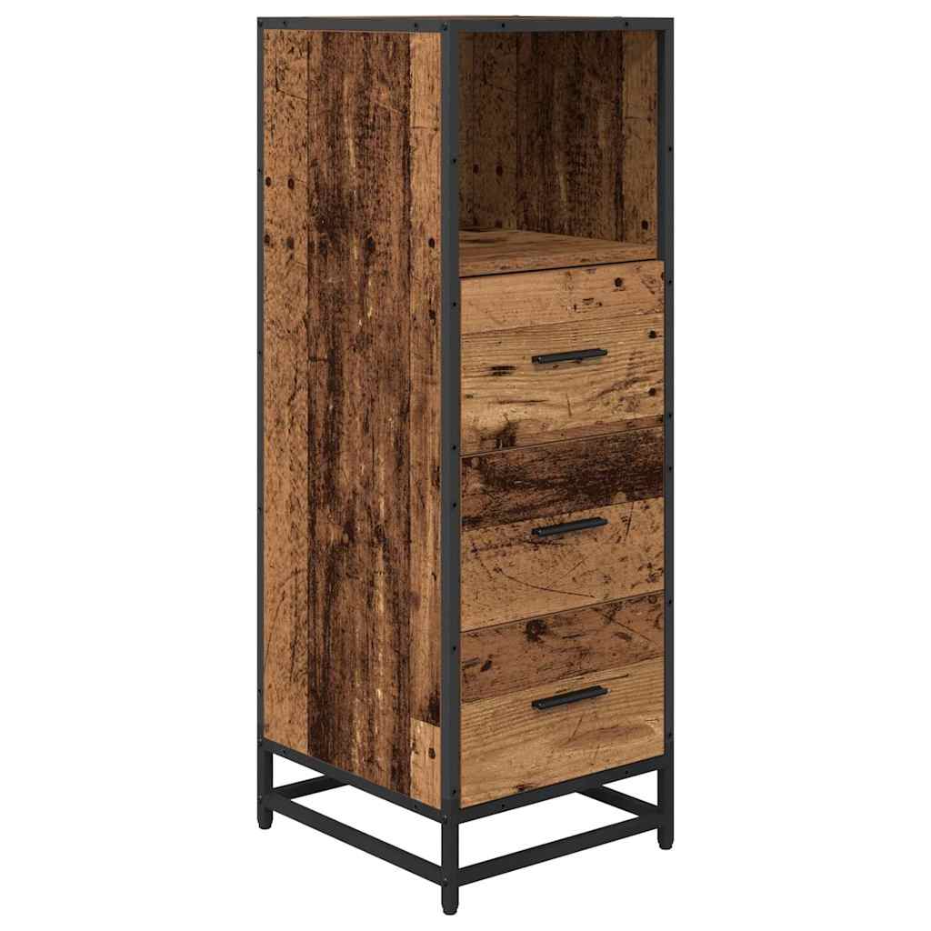Badrumsmöbelset Gammalt trä 35 x 37,5 x 100 cm Konstruerat trä
