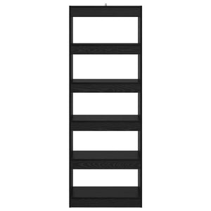 Bokskåp Svart ek 60 x 30 x 166 cm Konstruerat trä