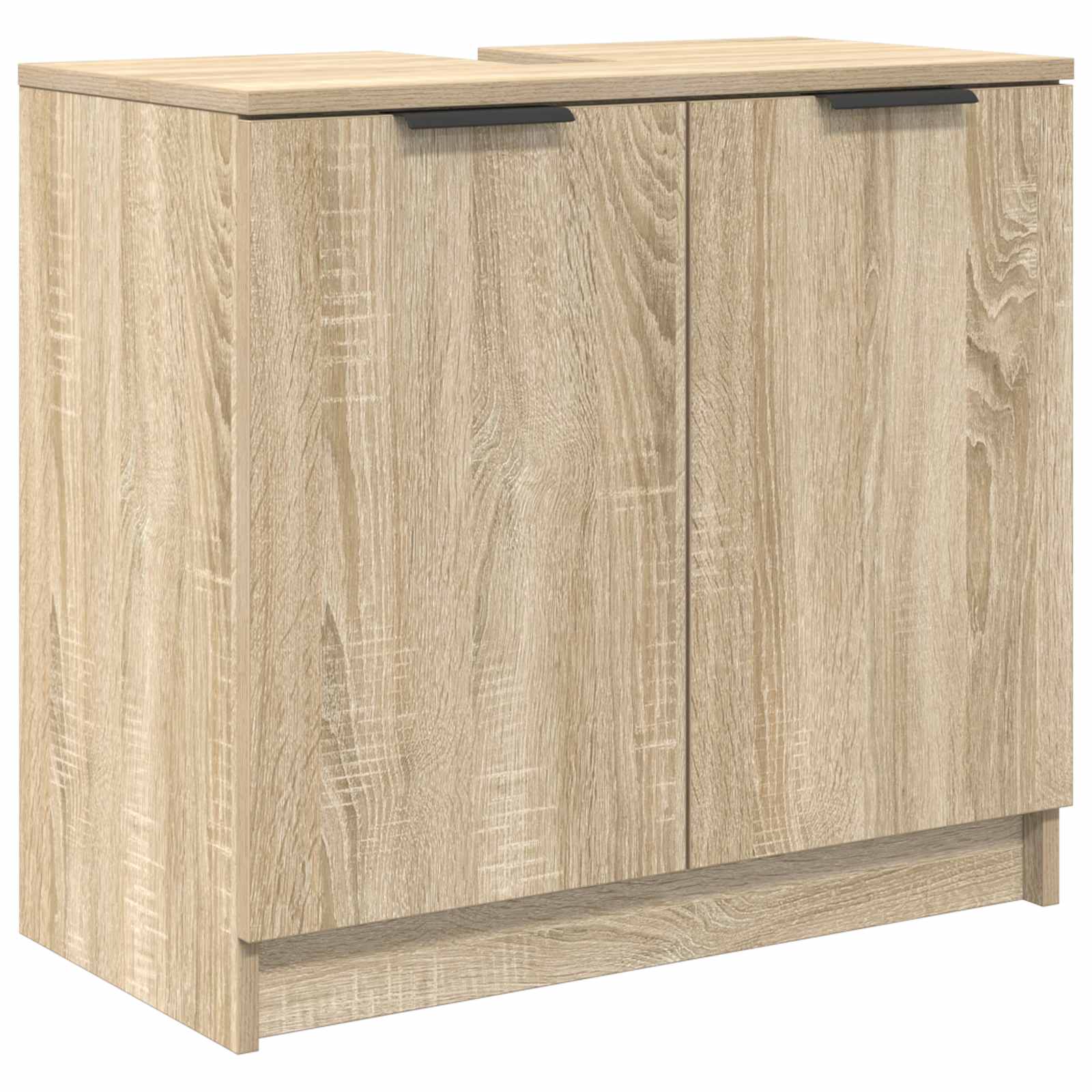 Badrumsskåp Sonoma-ek 64,5 x 33,5 x 59 cm Konstruerat trä