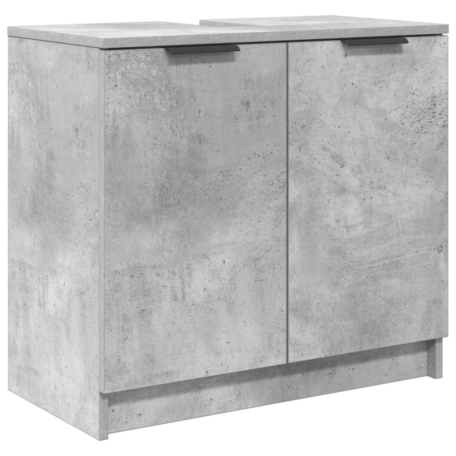 Badrumsskåp Betonggrå 64,5 x 33,5 x 59 cm Konstruerat trä