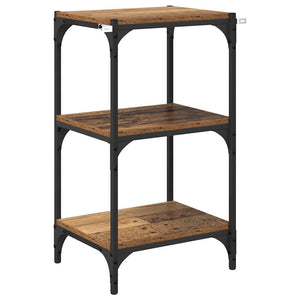 Bokskåp Gammalt trä 40 x 33 x 70,5 cm Konstruerat trä och järn