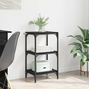 Bokskåp Svart ek 40 x 33 x 70,5 cm Konstruerat trä och järn