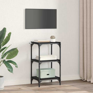 Bokskåp Svart ek 40 x 33 x 70,5 cm Konstruerat trä och järn