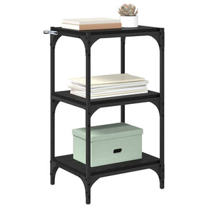 Bokskåp Svart ek 40 x 33 x 70,5 cm Konstruerat trä och järn