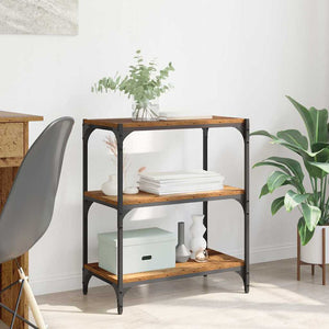 Bokskåp Gammalt trä 60 x 33 x 70,5 cm Konstruerat trä och järn