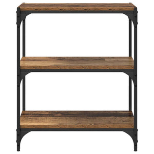 Bokskåp Gammalt trä 60 x 33 x 70,5 cm Konstruerat trä och järn