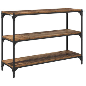 Bokskåp Gammalt trä 100 x 33 x 70,5 cm Konstruerat trä och järn