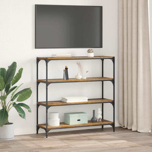 Bokskåp Gammalt trä 100 x 33 x 100 cm Konstruerat trä och järn