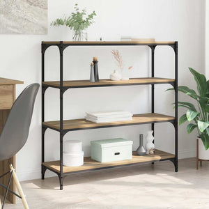 Bokskåp Artisan Ek 100 x 33 x 100 cm Konstruerat trä och järn