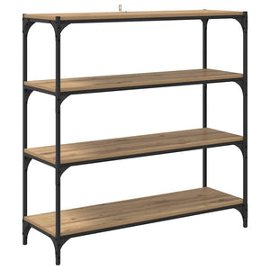 Bokskåp Artisan Ek 100 x 33 x 100 cm Konstruerat trä och järn