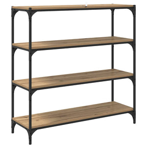 Bokskåp Artisan Ek 100 x 33 x 100 cm Konstruerat trä och järn