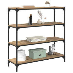 Bokskåp Artisan Ek 100 x 33 x 100 cm Konstruerat trä och järn