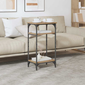 Sidobord med hylla Artisan Ek 40 x 30 x 75 cm Konstruerat trä