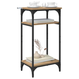 Sidobord med hylla Artisan Ek 40 x 30 x 75 cm Konstruerat trä