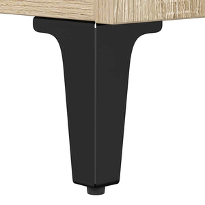 Diskbänksskåp med hylla med lagring Sonoma-ek 80 x 33 x 60 cm