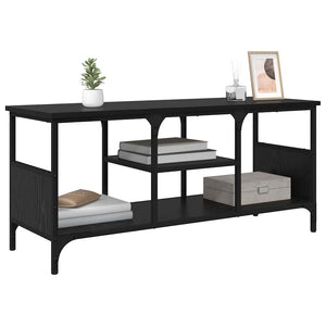 TV-skåp Svart Ek 100 x 35 x 45 cm Konstruerat trä och järn