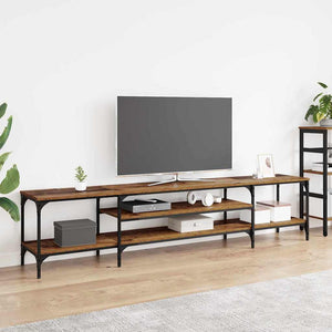 TV-skåp Gammalt trä 201 x 35 x 45 cm Konstruerat trä och järn