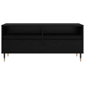 TV-skåp Svart Ek 100 x 34,5 x 44,5 cm Konstruerat trä och järn