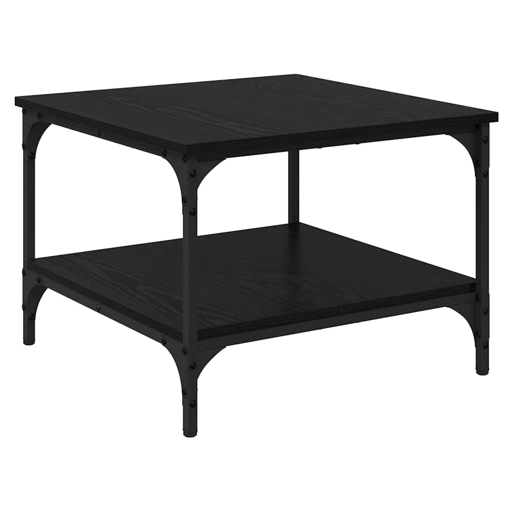 Kaffeebord Svart Ek 55 x 55 x 40 cm Konstruerat trä