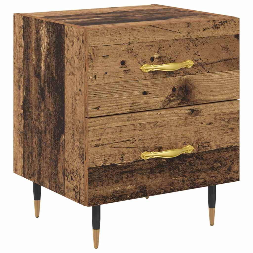 Nattduksbord Gammalt trä 40 x 35 x 47,5 cm Konstruerat trä