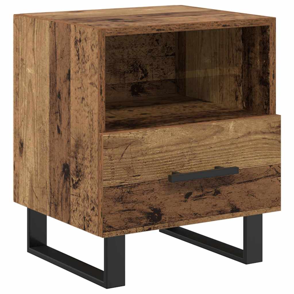 Nattduksbord Gammalt trä 40 x 35 x 47,5 cm Konstruerat trä