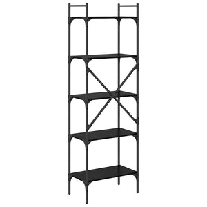 Bokhylla Svart Ek 56 x 32 x 174 cm Konstruerat trä